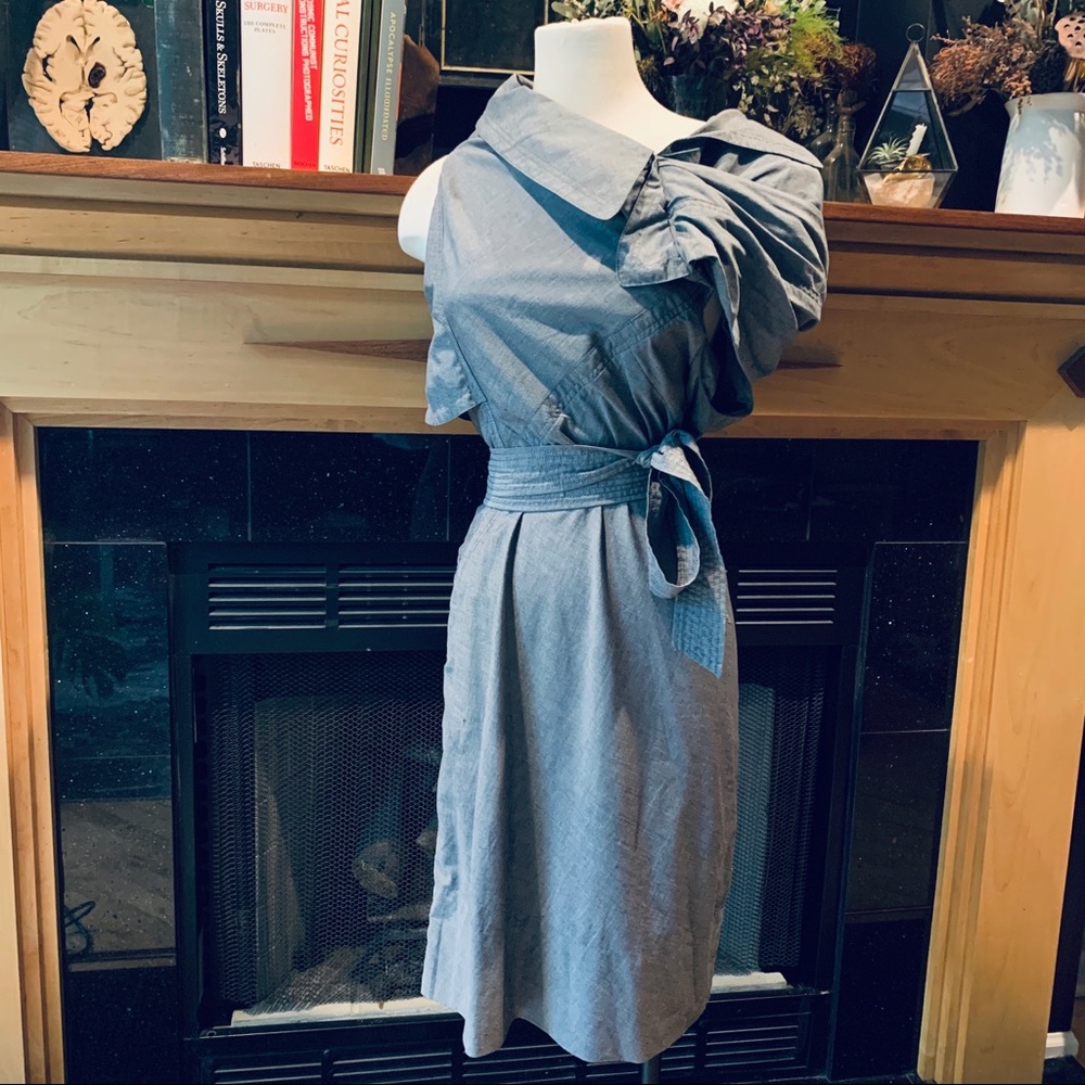 All Saints stylish grey Amka Trench Dress 8 M